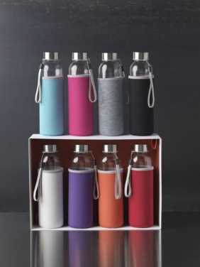 Logotrade promotional product image of: Bodhi 500 ml glass sport bottle, purple