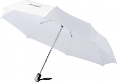 Logotrade corporate gift image of: 21.5" Alex 3-Section auto open and close umbrella, white