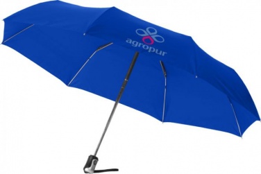 Logo trade business gift photo of: 21.5" Alex 3-section auto open and close umbrella, blue