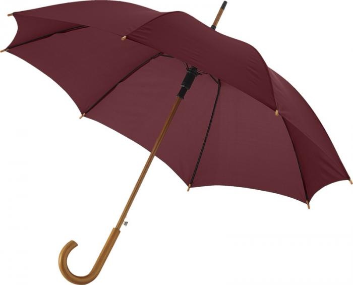 Logotrade promotional giveaway picture of: Kyle 23" auto open umbrella wooden shaft and handle, brown