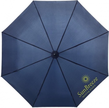 Logotrade promotional gifts photo of: 21,5'' 3-section Ida Umbrella, navy blue