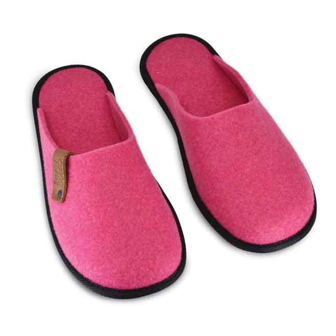 Logo trade promotional items image of: Recycled rPET plastic slippers, pink