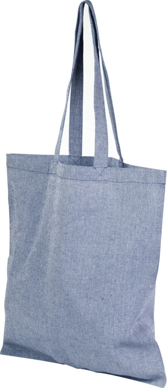 Logotrade promotional merchandise image of: Pheebs recycled cotton tote bag, light blue