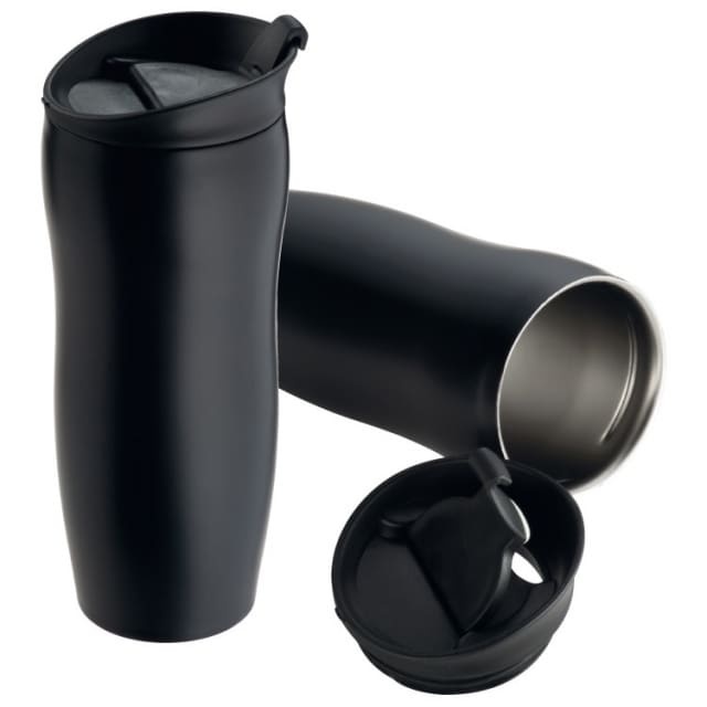Logotrade promotional merchandise image of: Drinking mug 'Beringen'  color black