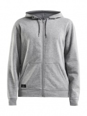 Community full zip mens' hoodie, grey