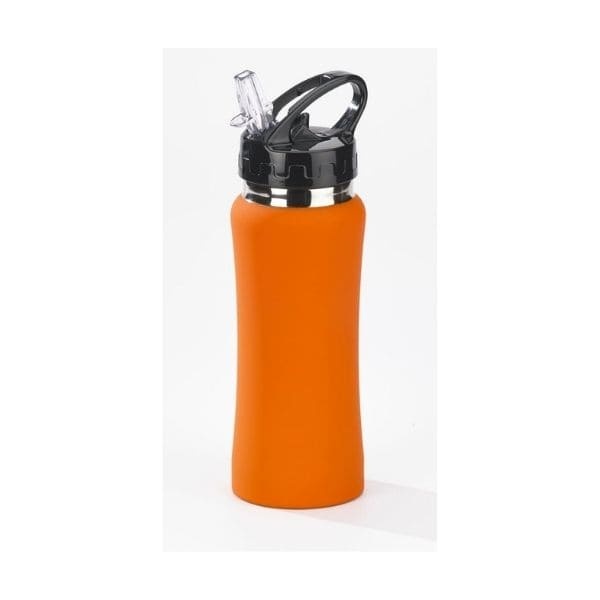 Logo trade promotional items picture of: WATER BOTTLE COLORISSIMO, 600 ml, orange.