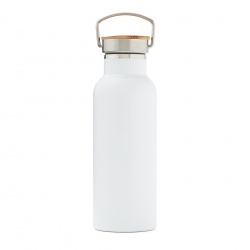 Logo trade promotional giveaway photo of: Miles insulated bottle, white