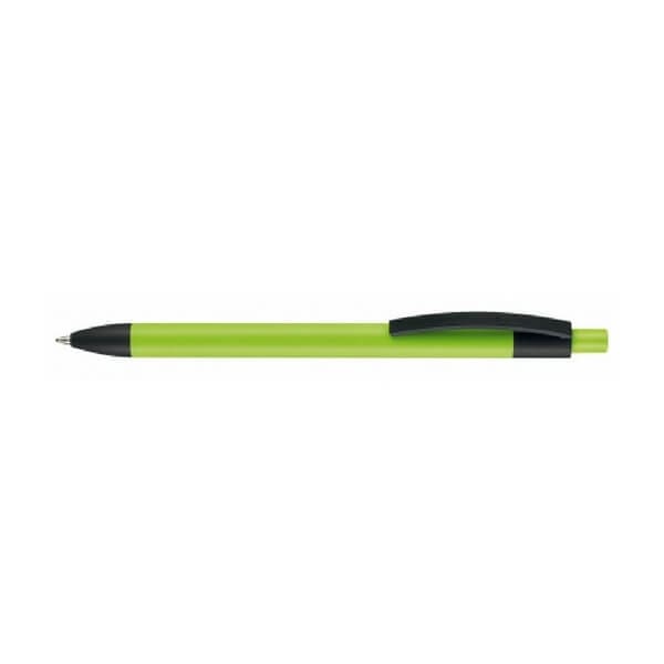 Logo trade promotional merchandise photo of: Capri soft-touch ballpoint pen, green