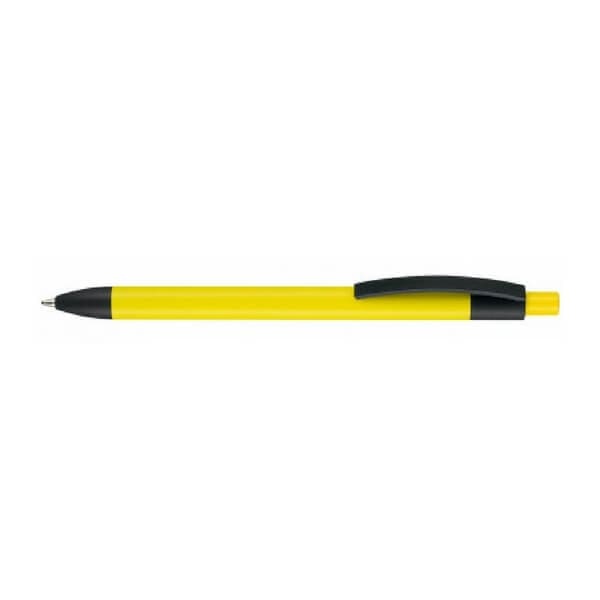 Logo trade promotional merchandise picture of: Pen, soft touch, Capri, yellow