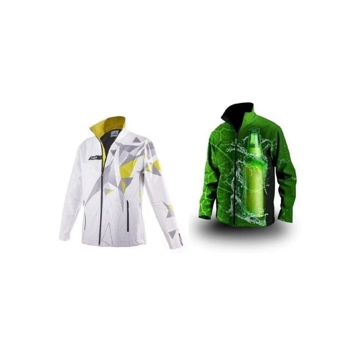 Logotrade promotional giveaway image of: The Softshell jacket with full color print