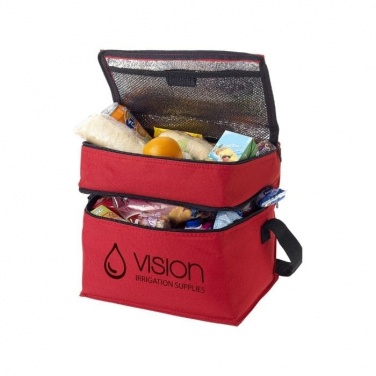 Logo trade corporate gifts image of: Oslo cooler bag, red