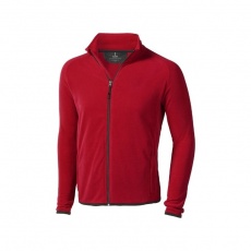 Brossard micro fleece full zip jacket, red