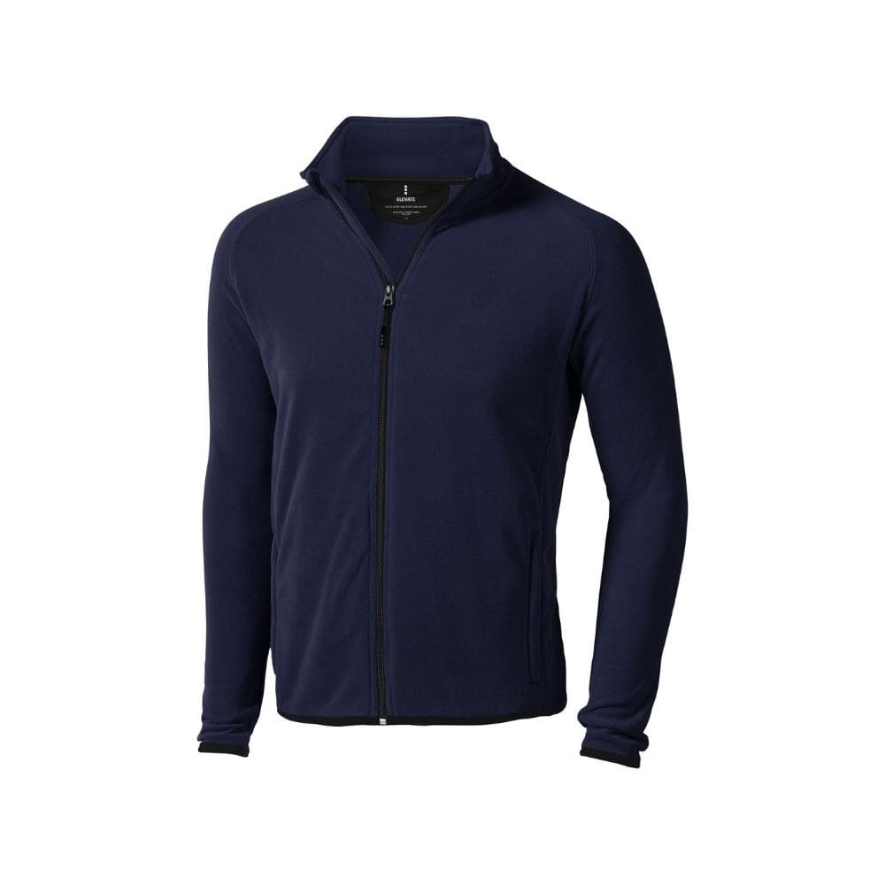 Logo trade promotional products picture of: Brossard micro fleece full zip jacket, navy