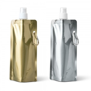 Logotrade promotional giveaways photo of: Folding sport bottle Gided, silver