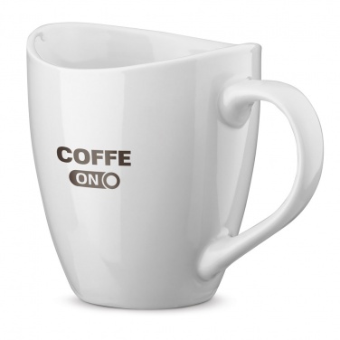 Logo trade promotional giveaways picture of: Lisetta porcelain mug, 310 ml, white