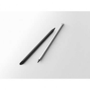 Logo trade promotional merchandise image of: Inkless ball pen MONET, silver