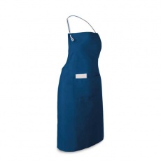 Apron with 2 pockets, blue