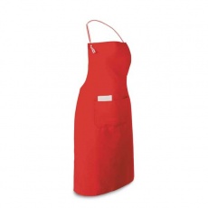 Apron with 2 pockets, red