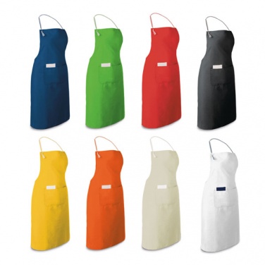 Logo trade promotional giveaways image of: Apron with 2 pockets, white