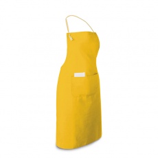 Apron with 2 pockets, yellow