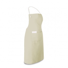 Apron with 2 pockets, beige