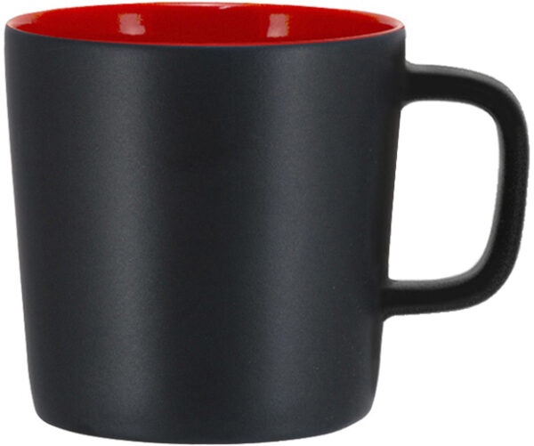 Logo trade corporate gifts picture of: Ebba mug 25cl, black/red