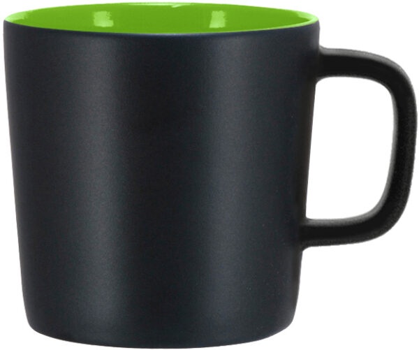 Logo trade business gift photo of: Ebba mug 25cl, black/green