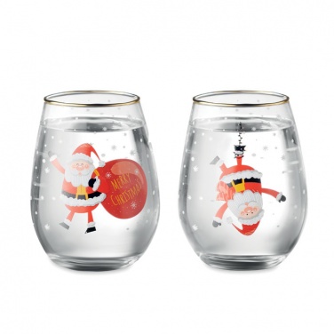 Logo trade business gift photo of: Christmas glasses set