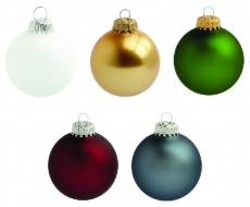 Christmas ball with 4-5 color logo 7 cm