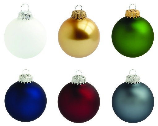 Logo trade promotional gifts image of: Christmas ball with 1 color logo 7 cm
