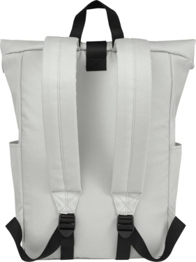 Logo trade promotional giveaways picture of: Cool Byron 15.6" roll-top backpack 18L, light grey