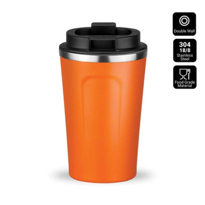 Logo trade advertising products picture of: Nordic coffe mug, 350 ml, orange