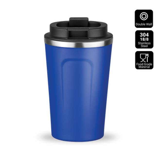 Logo trade promotional giveaways picture of: Nordic coffe mug, 350 ml, blue