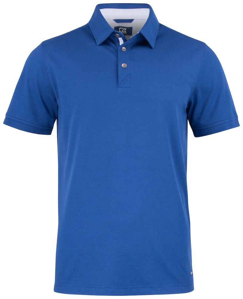 Logo trade business gifts image of: Advantage Premium Polo Men, blue