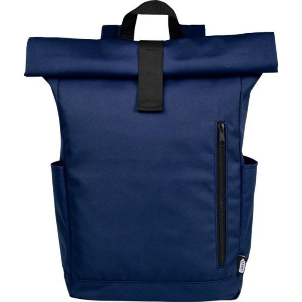 Logotrade promotional product picture of: Cool Byron 15.6" roll-top backpack 18L, dark blue