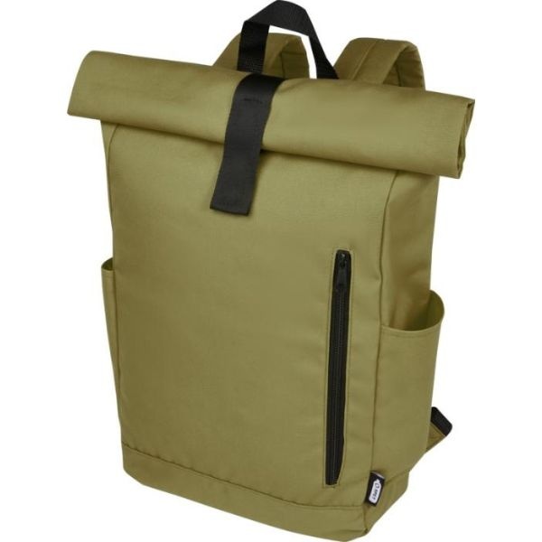 Logotrade promotional products photo of: Cool Byron 15.6" roll-top backpack 18L, green
