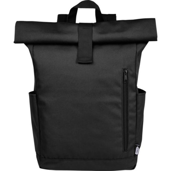 Logotrade advertising product picture of: Cool Byron 15.6" roll-top backpack 18L, black