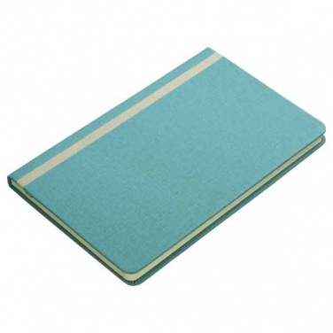 Logo trade promotional products image of: Vanilla-scented A5 notebook, green