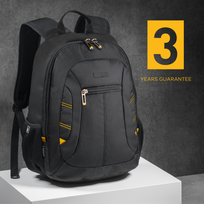 Logo trade promotional gift photo of: Backpack City 15", black/yellow