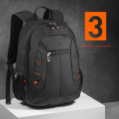 Logo trade promotional merchandise picture of: Backpack City 15", black/orange