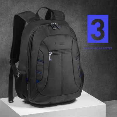 Logo trade business gift photo of: Backpack City 15", black/blue