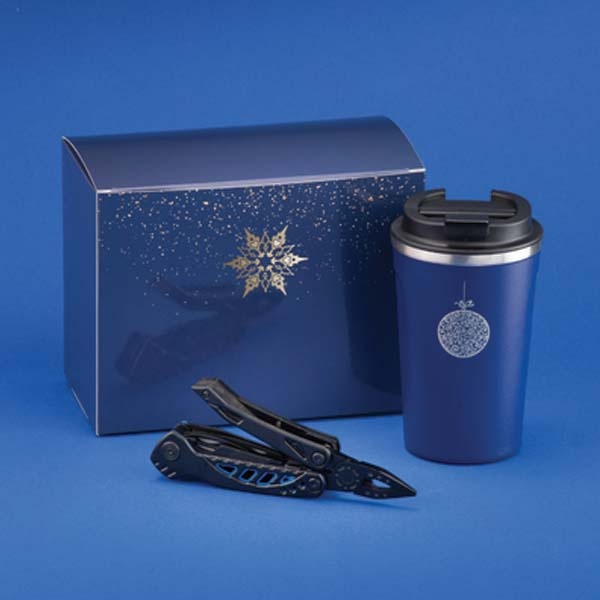 Logotrade business gifts photo of: Gift set with Nordic thermos and multi-tool