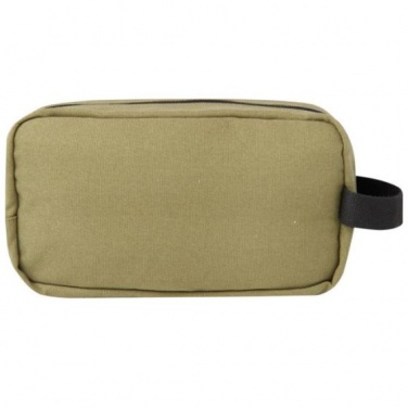 Logo trade advertising product photo of: Joey GRS recycled canvas travel accessory pouch bag 3,5 l, olive
