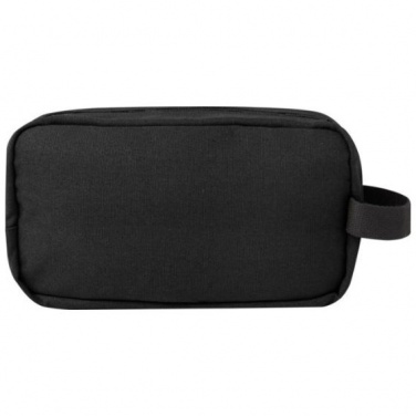 Logotrade business gift image of: Joey GRS recycled canvas travel accessory pouch bag 3,5 l, black
