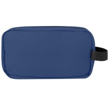 Logotrade promotional merchandise image of: Joey GRS recycled canvas travel accessory pouch bag 3,5 l, blue