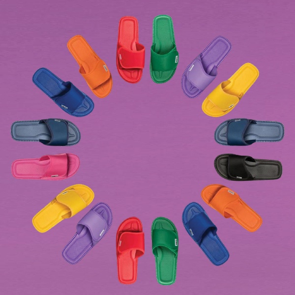 Logo trade promotional giveaways image of: Kubota colorful sandals