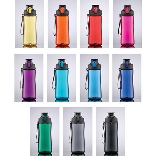 Logo trade promotional merchandise photo of: Neon water bottle TRITAN™, 580ml