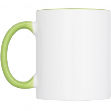 Ceramic sublimation mug 4-piece gift set, lime – detail view 3