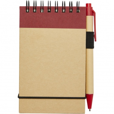 Logo trade corporate gifts picture of: Zuse A7 recycled jotter notepad with pen