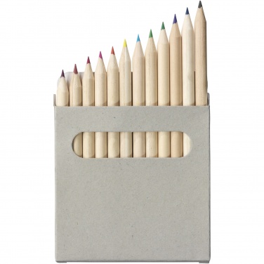 Logo trade promotional products picture of: Tallin 12-piece coloured pencil set